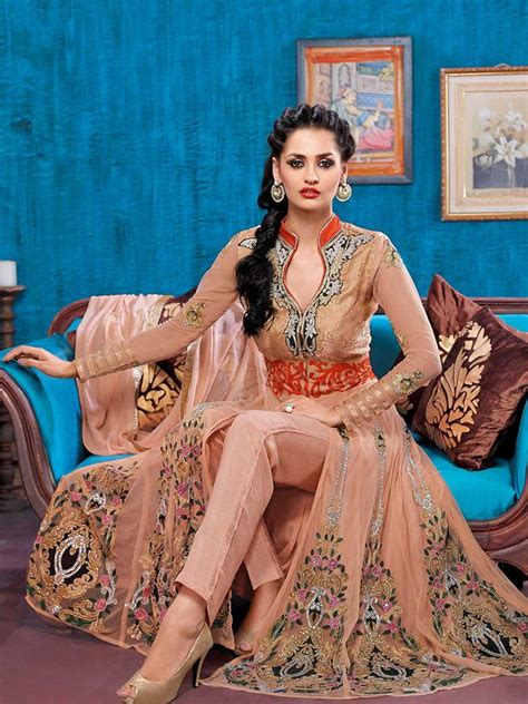 Fall in love with a floral anarkali. Beautiful Indian Party Wear Anarkali Dresses Collection 2018-2019