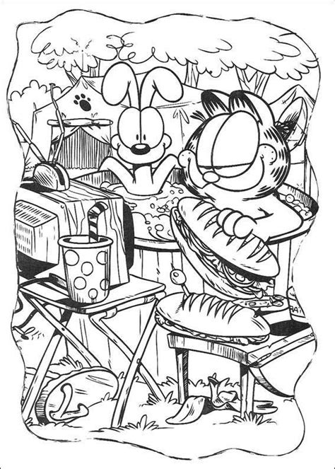 Choose the colors and start coloring garfield. Free Garfield Coloring Pages Drawings - Free Printable ...