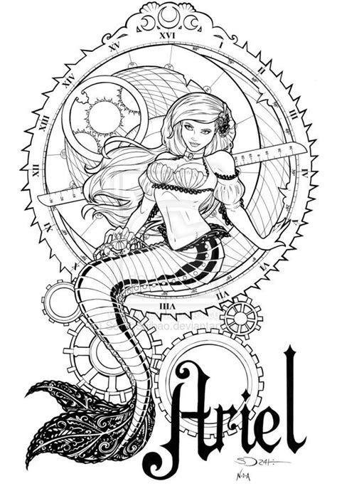 Steampunk Ariel Inks by SorahShibao on deviantART ...