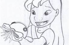 disney drawings easy lilo stitch sketches sketch cute drawing characters cartoon pencil scrump draw character kawaii stuff step choose board