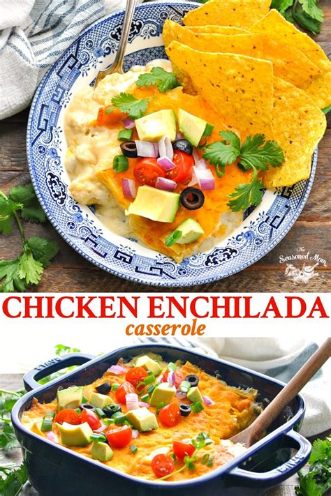 Creamy Chicken Enchilada Casserole | Recipe