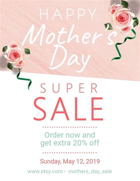 Crafted with the utmost care, our gifts offer splendid interludes to the everyday—from the first moment of surprise to the last drop of routine respite. Pastel Themed Mother's Day Sale Flyer in 2020 | Mothers ...