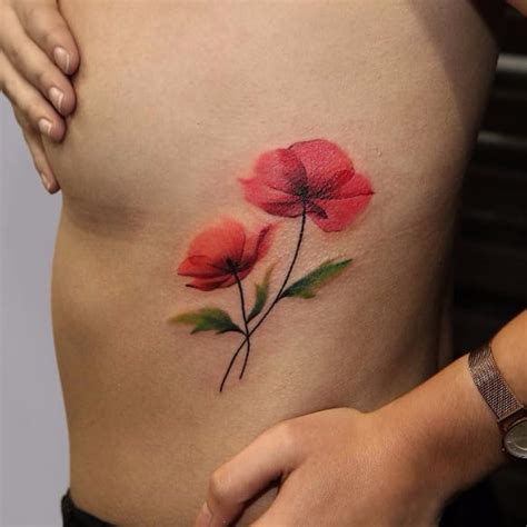 watercolor-style-tattoos-by-joice-wang-poppies-tattoo,-watercolor-tattoo-flower,-watercolor