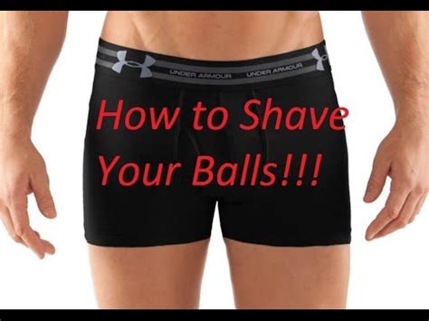 Your balls were never meant to be shaved. How To Shave Your Balls - YouTube