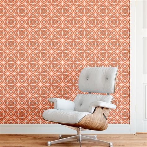 Красные обои с геометрическим узором decoracion #7178106, 400х280см ...