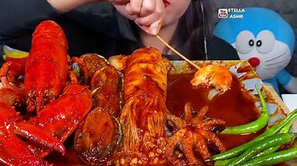 ASMR SPICY SEAFOOD BOIL *makanan laut pedas* ë¨¹ë°© MUKBANG MASSIVE Eating Sounds