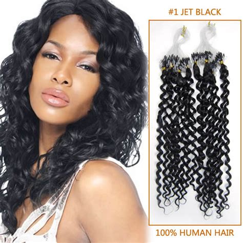 Very thick salon quality melb pick up express delivery. Exotic 24 Inch #1 Jet Black Curly Micro Loop Hair ...