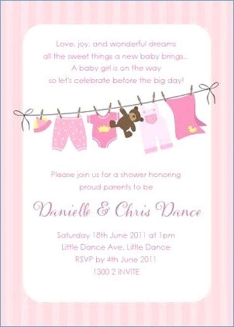 Use these office baby shower invitations for. Baby Shower Invitation Girl Wording ~ Addictionary