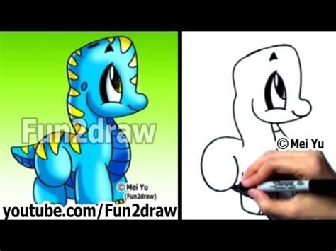 Welcome to beginner art classes by drawingforall.net. Easy Drawings - How to Draw a Cartoon Dinosaur | Cartoon ...