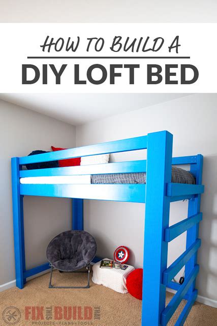 Now that your bed is up in the clouds, you need a ladder to get up to it. DIY Loft Bed | How To Build | FixThisBuildThat