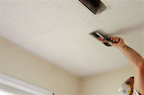 This technique applies a skimming composite directly to the. D-I-Y Popcorn Ceiling Removal