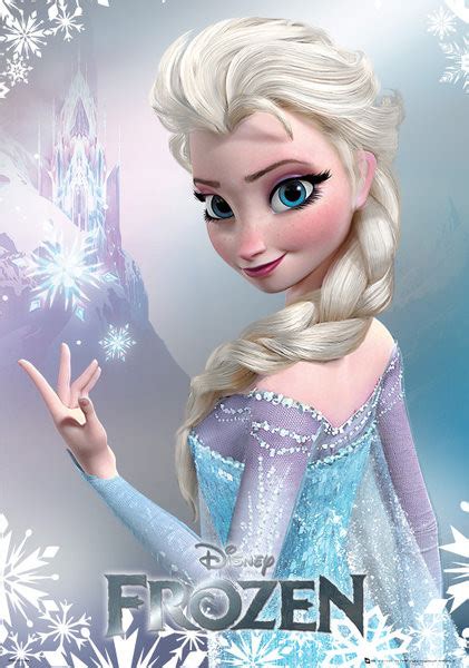 Klikněte na odebírat disneyceskovevoa na zvoneček 🔔. Ledové království - Elsa Metalický plakát na Posters.cz