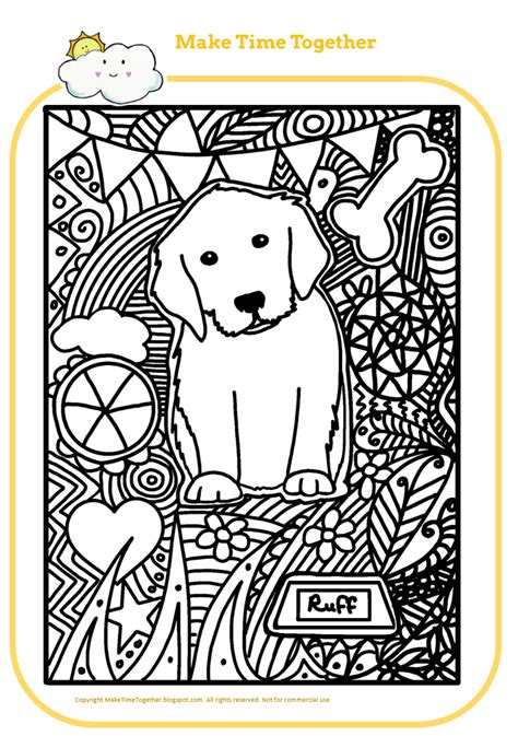 The four known distinct patterns, each having a sound genetic explanation, are the mackerel, classic, ticked and spotted tabby patterns. Free Puppy Colouring Printable