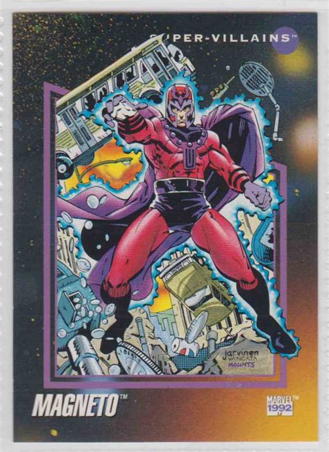 1990 impel marvel universe set details. 1992 Marvel Super-Villains Magneto #112 on Kronozio