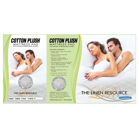 Comes from a natural source. Cotton Plush - Natural and Breathable Mattress Pad - InnoMax