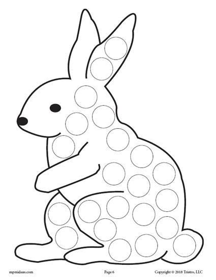 Free download 38 best quality dot marker coloring pages at getdrawings. 12 Spring Do-A-Dot Printables | Easter coloring pages ...