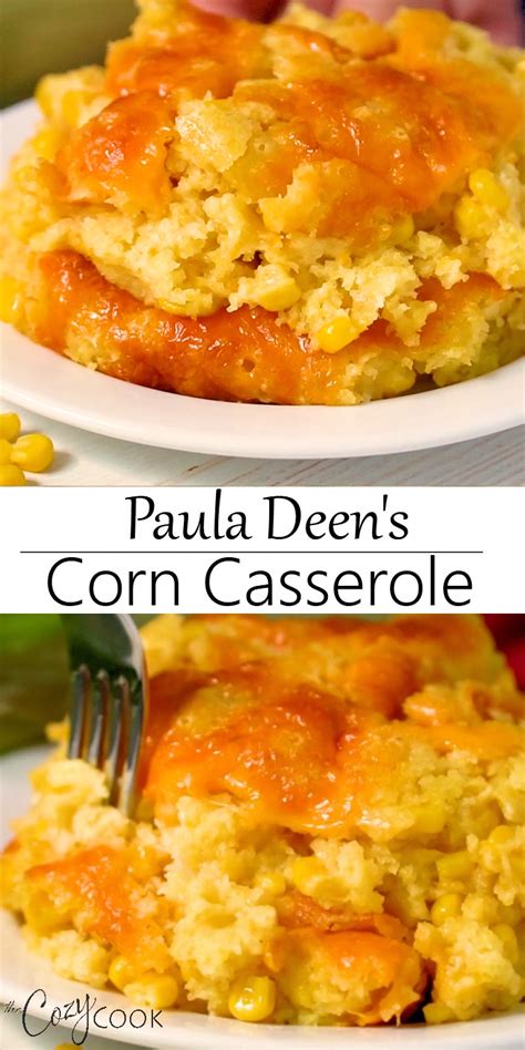 Hey guys its gram cookie here with ingredients: This easy corn casserole recipe from Paula Deen requires a ...