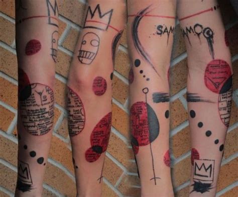 For more on catalog designs, click here. Jean-Michel Basquiat based sleeve by Gene Coffey at Tattoo ...