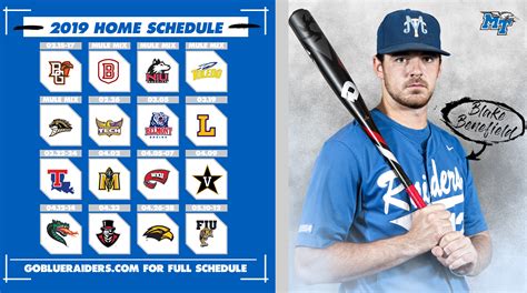 The wallace state lions compete in division i of the alabama community college conference and the national junior college athletic association. Middle Tennessee releases 2019 Schedule - College Baseball ...