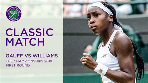 Coco gauff (usa) reacts during her match against barbora krejcikova (cze). Coco Gauff vs Venus Williams | Wimbledon 2019 first round ...