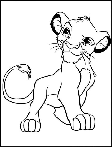 Give these printable lion coloring pages to them to experiment with varied colors. Free Printable Simba Coloring Pages For Kids