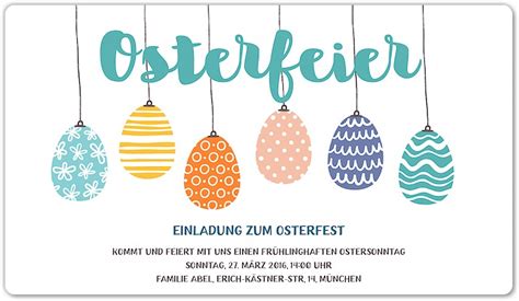 Wir zeigen euch wie ihr kinderleicht osterhasen basteln und damit. Ostern Einladungen - doolip - Bringing people together