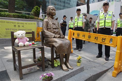 This monument bears witness to the suffering of hundreds of thousands of women and girls, euphemistically called 'comfort women,' who were sexually enslaved by the. Statue Brings Friction Over WWII Comfort Women To ...