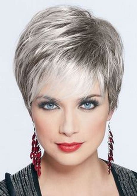Thick short gray hairstyle for women over 60. Short hair styles for women over 60