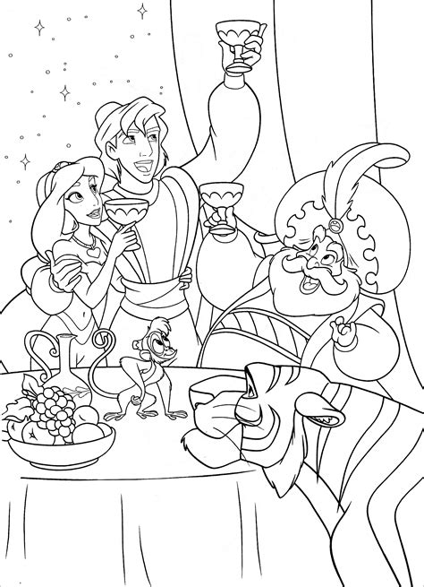 But jasmine finds the law. Aladdin Coloring Pages - ColoringBay