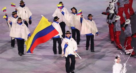 Alexander grillo, colombiano número 74 clasificado a jj.oo. Desfile Colombia en Juegos Olímpicos de invierno ...