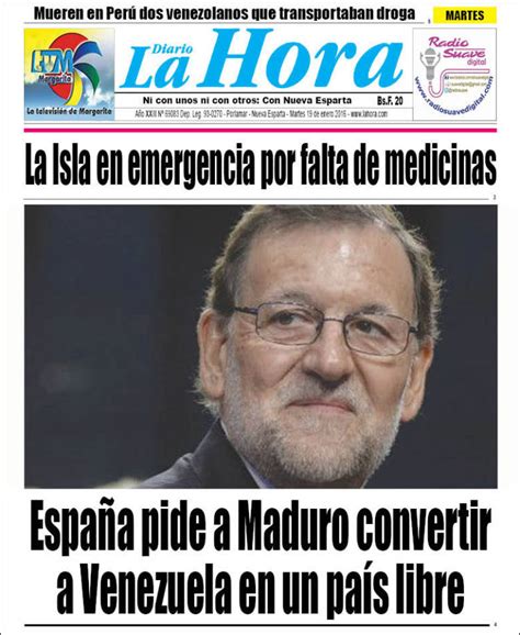 Jun 10, 2021 · esa fue la última vez que se vieron las caras. La Hora Venezuela Nueva Esparta Prensa de Información ...