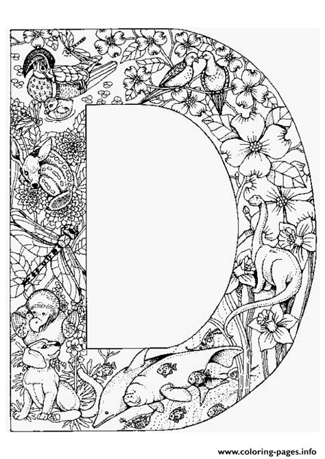 English abc with animals education cards for kids isolated white background flat design vector illustration. Animal Alphabet Letter D Coloring Pages Printable