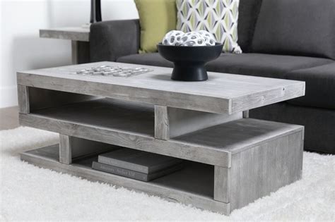 Large industrial/rustic reclaimed wood coffee table. Modern Grey Geometric Coffee Table | Coffee table, Coffee ...