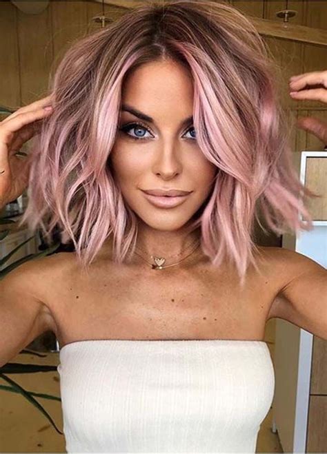 Awesome balayage highlights ideas for women with short and medium length hair. Pretty Pink Balayage Hair Colors for Women to Sport in 2020 in 2020 | Hair color for women, Hair ...
