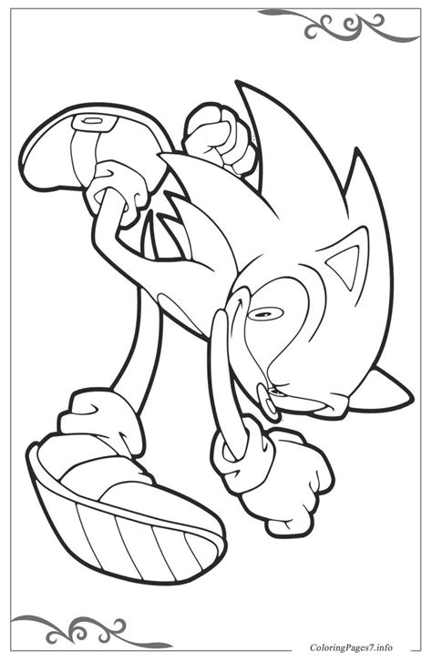 Sonic knows how to run fast and jump high, and he can also attack opponents, curling up into a ball. Sonic X Free coloring page template printing