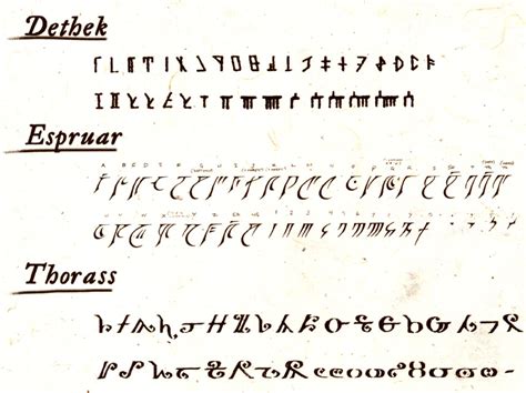 Espruar was the alphabet of the silver elves. 17 Unusual Languages You Should Know About - Gallery ...