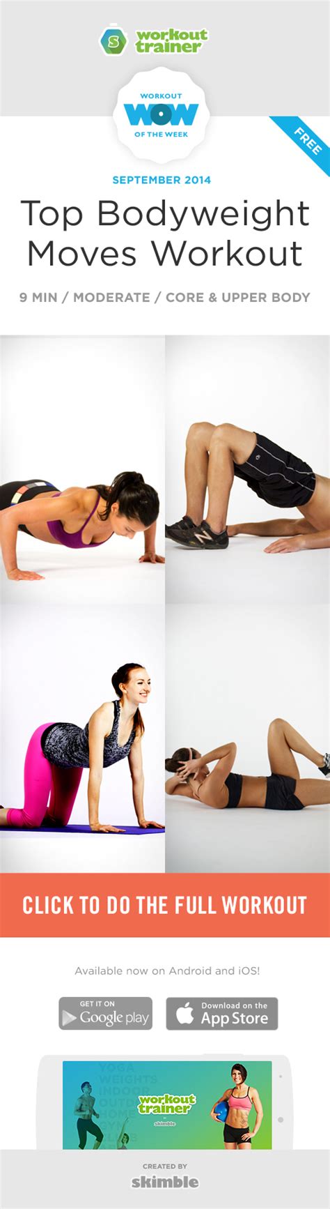 Get fit without leaving home. Top Bodyweight Moves (With images) | Workout trainer app ...