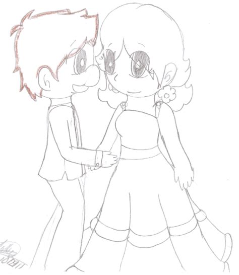 Again, the other original the princess and the plumber picture. Luigi and Daisy sketch by PrincessaaDaisy12 on DeviantArt