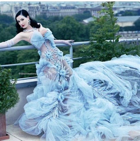 Dita von teese has you covered. Blue wedding dress Dita Von Teese | Dita von teese wedding ...