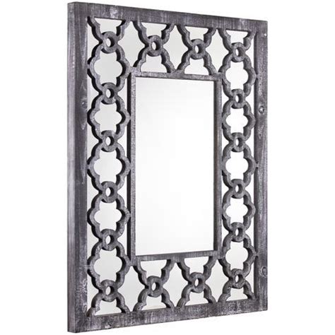 Maybe you would like to learn more about one of these? Rustic Gray Trellis Wall Mirror | Mirror wall, Mirror ...