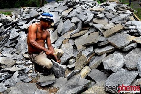 Aran white honed 14 x 15 inch floor and wall tile. Man working with stones, Sri Lanka - News, Wildlife ...