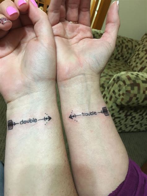 Man, i'm messed up right now. Best Friend Double Trouble Tattoo | Bff tattoos ...