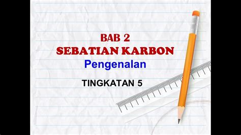 Smka maahad hamidiah kimia tingkatan 5 : NOTA KIMIA SPM Tingkatan 5 Bab 2 Sebatian Karbon - YouTube