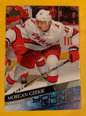 July 20, 1998 birth place: Morgan Geekie 2020-21 Upper Deck Young Guns 210 Rookie