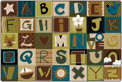 These alphabet rugs all feature the alphabet in a fun and creative way to help kids learn. Toddler Alphabet Blocks Rug - Nature Colors - Carpets ...