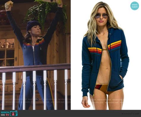 Maybe you would like to learn more about one of these? Ramona's navy rainbow stripe jacket on Fuller House ...