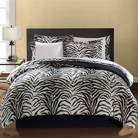 Zebra bedroom décor doesn't sound like the best idea… until you see tasteful examples of zebra print furniture, wall art and rugs in a tastefully decorated bedroom. Home | Zebra print bedding, Bed in a bag, Bed