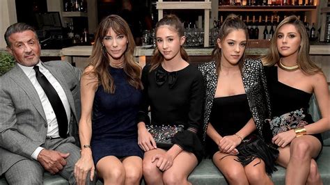 Sylvester stallone and his three daughters share a close. Pin on TV Channel