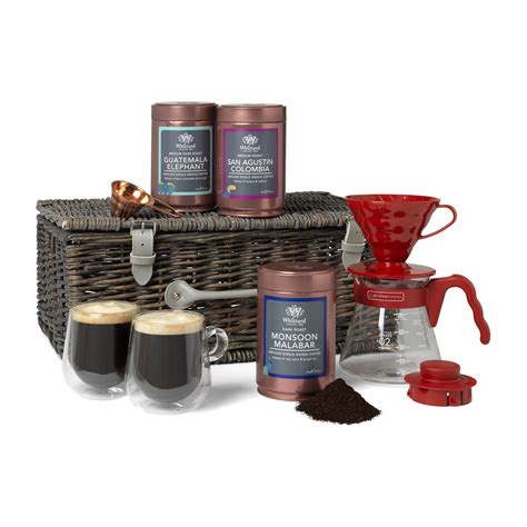 Or in this case, an elegantly wrapped black box. Keen Bean Coffee Hamper