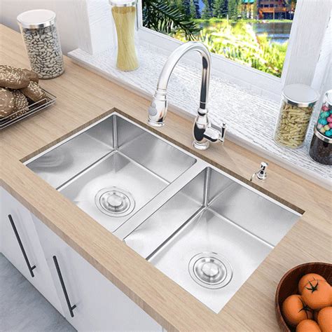 Undermount kitchen sink for 30 inch cabinet. 7 Double Bowl Kitchen Sinks for 30 inch Cabinet with Reviews